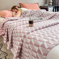 Geometric Triangle Print Cotton Muslin Quilt 8