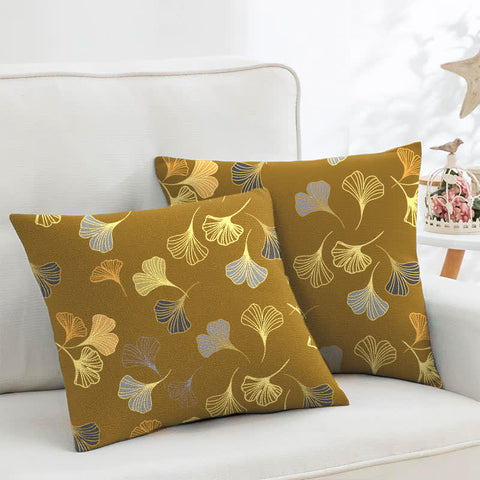 Ginkgo Leaf Cotton Pillowcase Set (2PCS)