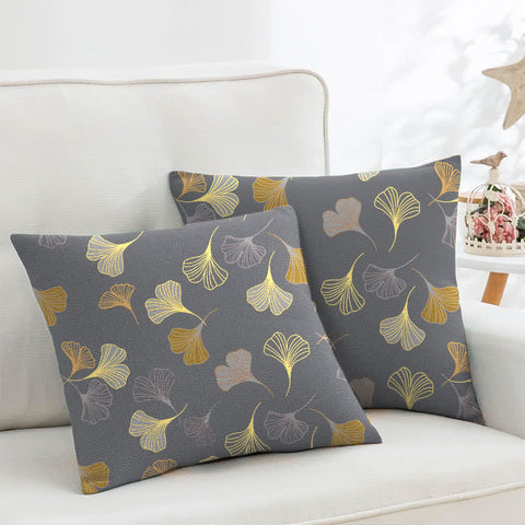 Ginkgo Leaf Cotton Pillowcase Set (2PCS)