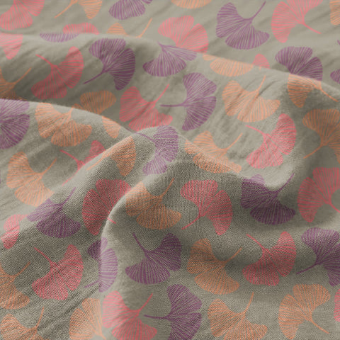 Reversible Ginkgo Cotton Bedspread Coverlet Set