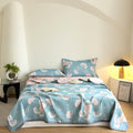 Ginkgo Leaf Jacquard Three-layer Cotton Quilt 0