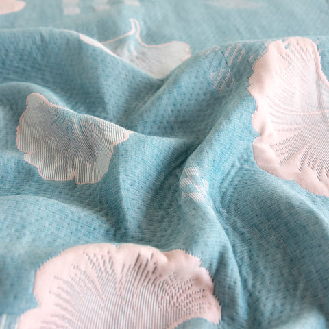 Ginkgo Leaf Jacquard Three-layer Cotton Quilt 6