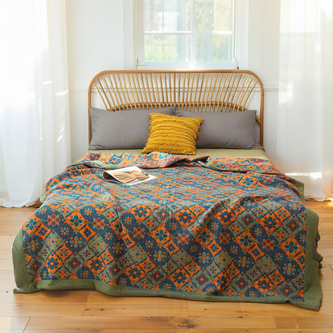 Bohemian Cotton Quilt - Lightweight Bedspread Set
