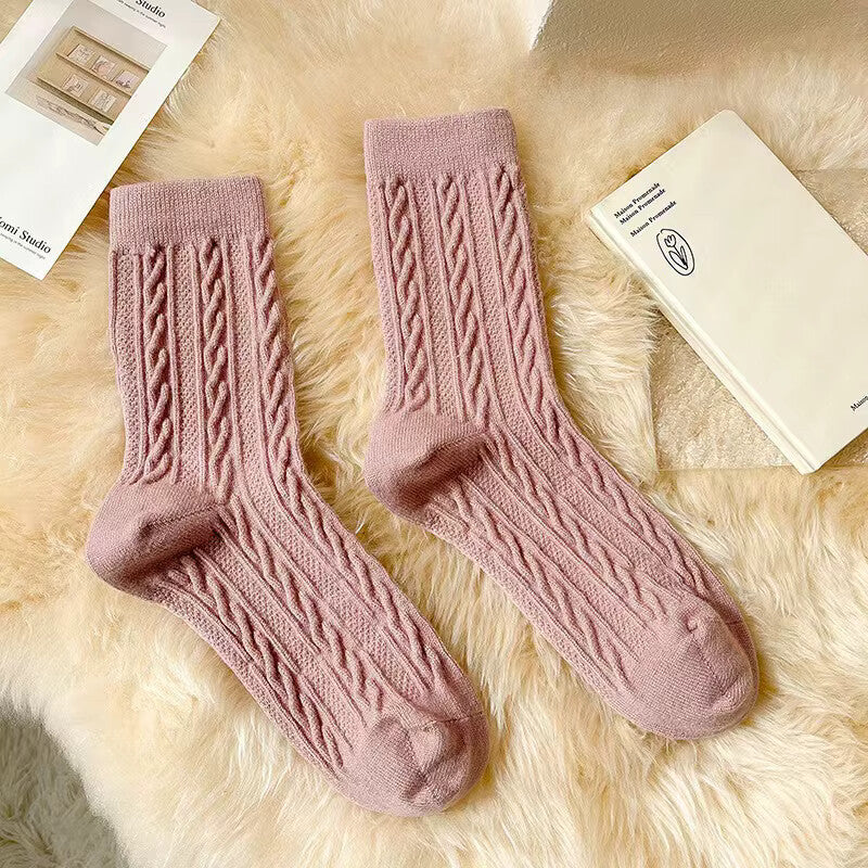 NORDIC COZY MID-CALF SOCKS