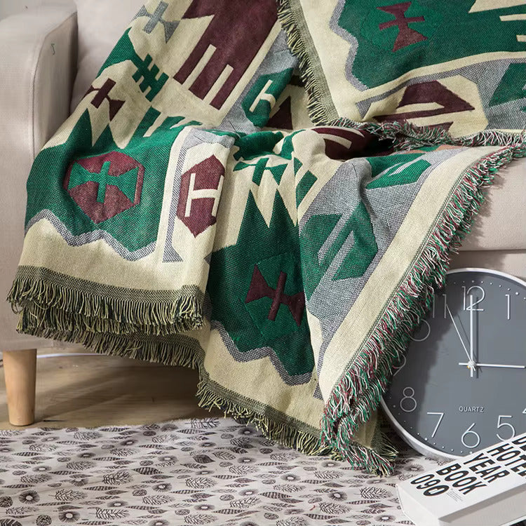 TERRA AZUL TRIBAL THROW