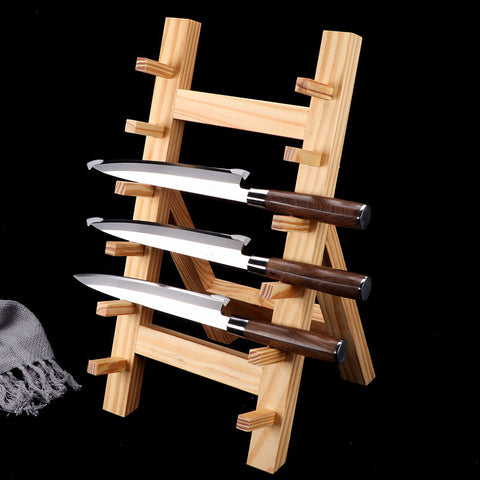 Wooden Knife Holder - Hand Polished Japanese Style