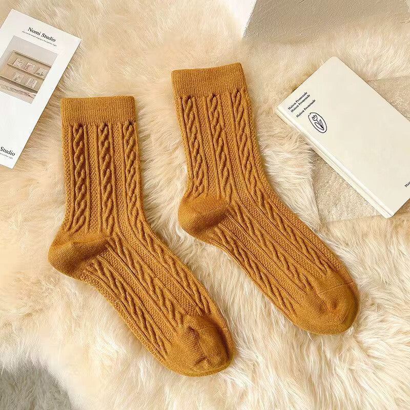 NORDIC COZY MID-CALF SOCKS