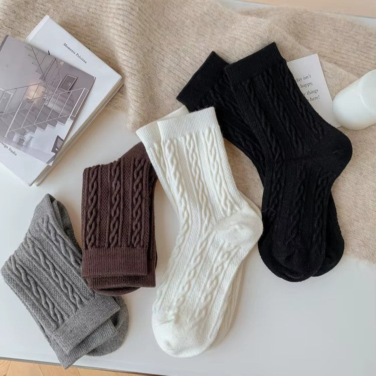 NORDIC COZY MID-CALF SOCKS