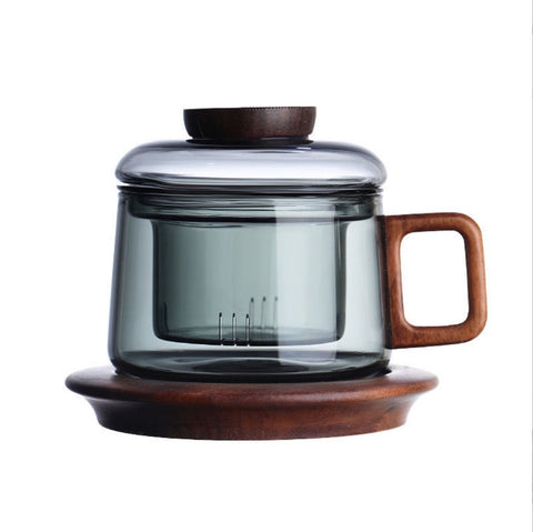 Borosilicate Glass Tea Infuser Mug