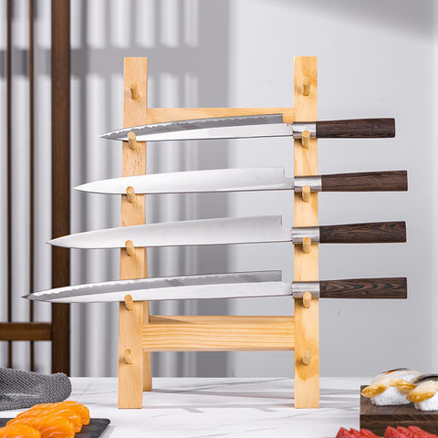 Wooden Knife Holder - Hand Polished Japanese Style