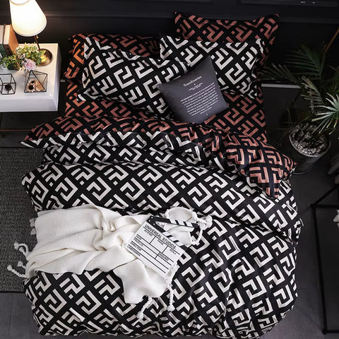 Duvet Cover & Pillowcases Set - Reversible Bedding