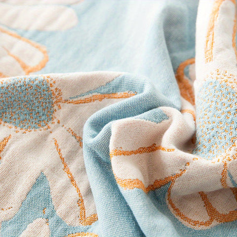 Kasumi Cotton Blanket - Reversible Daisy