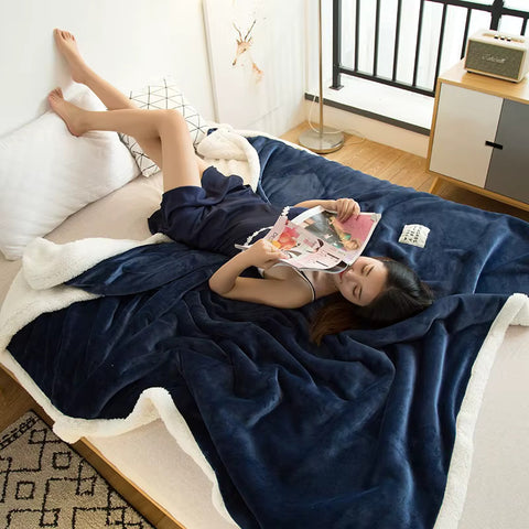 Warm Embrace Sherpa Throw Blanket