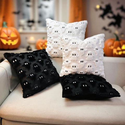 Halloween Ghost Embroidered Pillow Covers Set (2PCS)