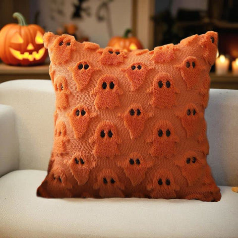Halloween Ghost Embroidered Pillow Covers Set (2PCS)