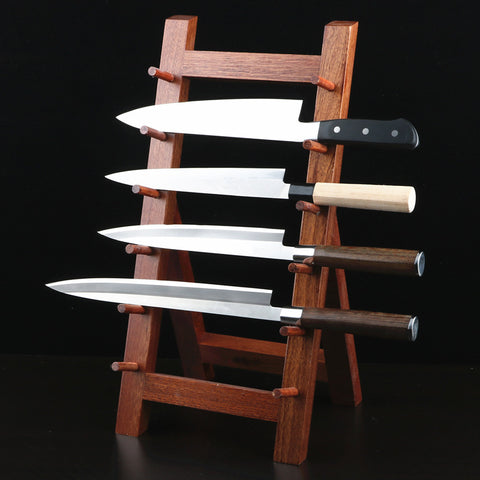 Wooden Knife Holder - Hand Polished Japanese Style