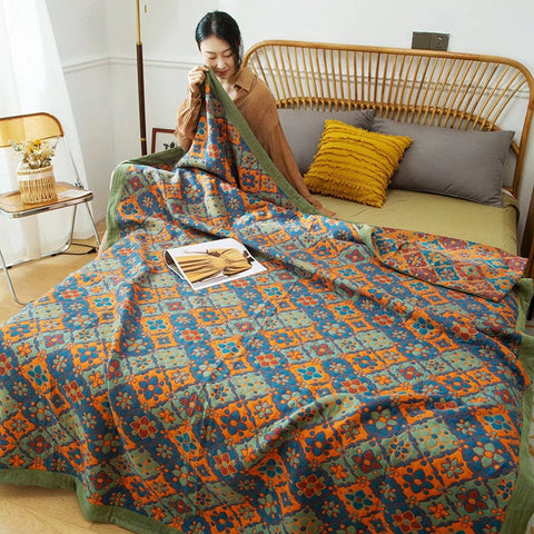 Bohemian Cotton Quilt - Lightweight Bedspread Set