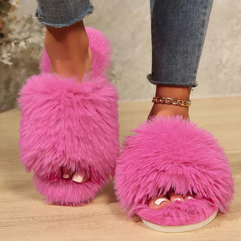 Women Open-Toe House Slippers