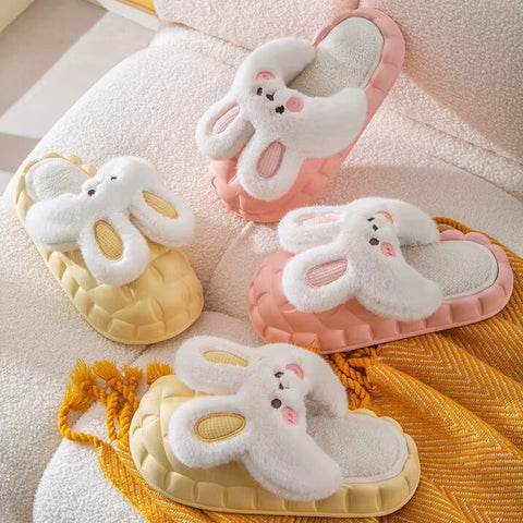 Women's Bunny Ear Slippers - Detachable