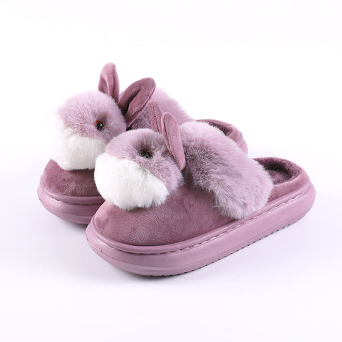 Women's Bunny Slippers - Warm, Super Plush Winter Essential