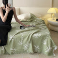 Jacquard Bamboo Reversible Cotton Gauze Quilt 1