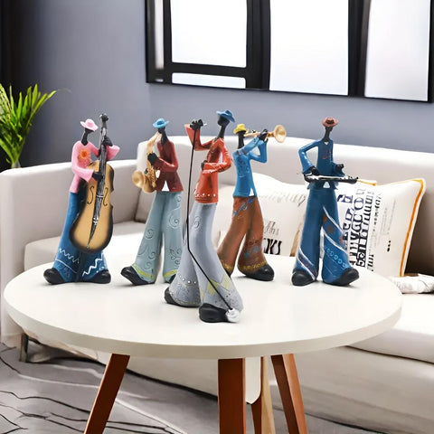 Jazz Musical Band Resin Figurine 3