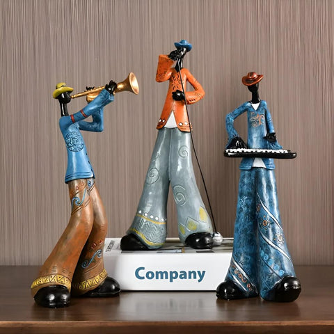 Jazz Musical Band Resin Figurine 4