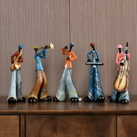 Jazz Musical Band Resin Figurine 5