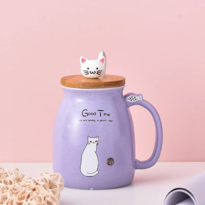 NEKOMORI CERAMIC CAT MUG