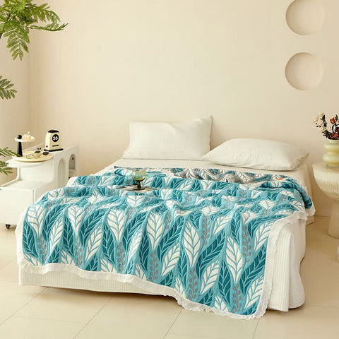Lush Leaf Bamboo Fiber Breathable Quilt 0