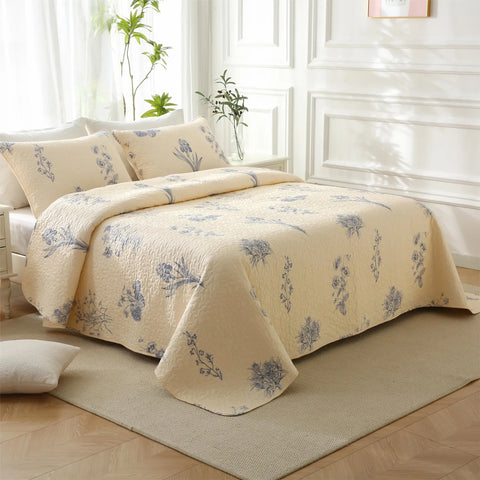 Cotton Quilted Bedding Set Comforter (3PCS)