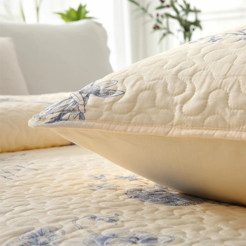 Cotton Quilted Bedding Set Comforter (3PCS)