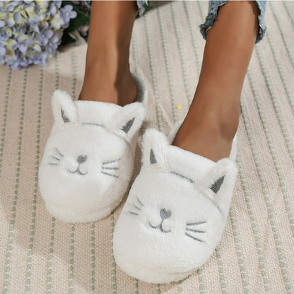 AKIKO PLUSH CAT SLIPPERS