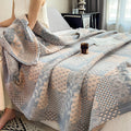 Paisley Geometric Patchwork Cotton Muslin Quilt 2
