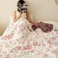 Peach Blossom Bamboo Fiber Soft Quilt 4