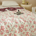 Peach Blossom Bamboo Fiber Soft Quilt 6