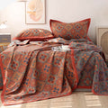 Petal Flower Pattern Cotton Reversible Quilt 0