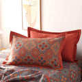 Petal Flower Pattern Cotton Reversible Quilt 4