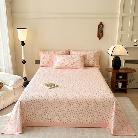 Floral Cotton Quilt Bedding Set
