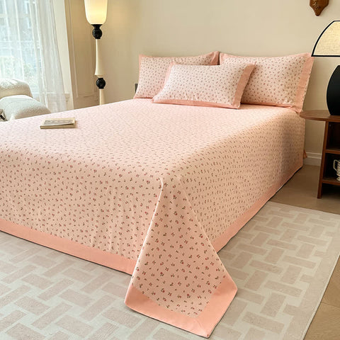 Floral Cotton Quilt Bedding Set