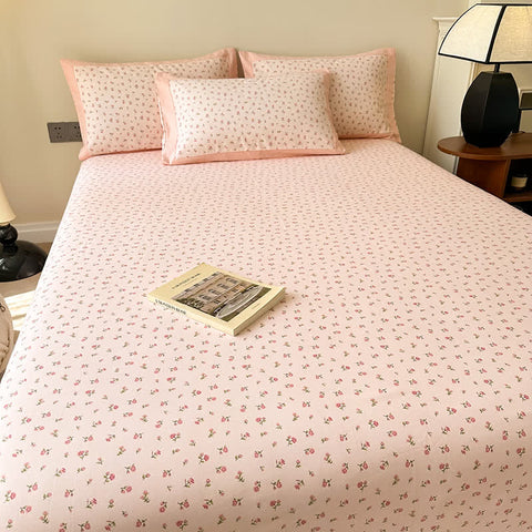 Floral Cotton Quilt Bedding Set