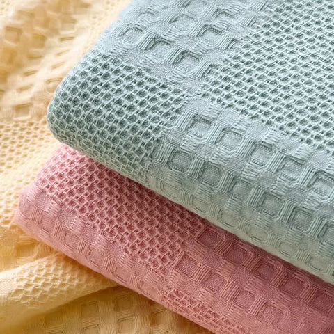 Pure Cotton Waffle Texture Lightweight Quilt 5