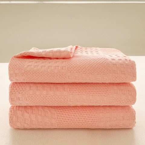Pure Cotton Waffle Texture Lightweight Quilt 6