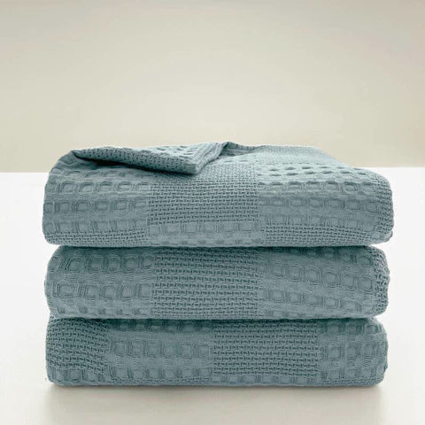 Pure Cotton Waffle Texture Lightweight Quilt 8