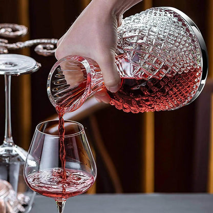 CRYSTAL ELEGANCE ROTATING DECANTER