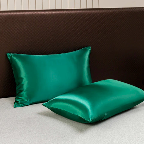 Luxury Emerald Green Satin Bedding & Bed Sheet Set