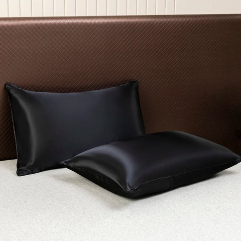 Luxury Black Satin Bedding & Bed Sheet Set