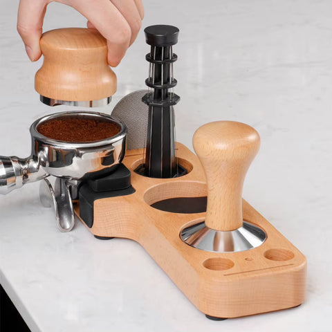 Espresso Tamp Station - Wood Coffee Tamper