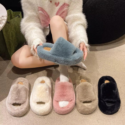 ASTRID PLUSH LOUNGE SLIPPERS