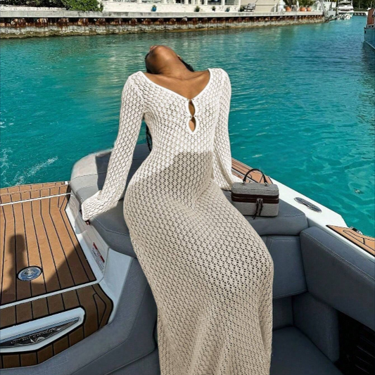 AMAVI KNIT BEACH COVER-UP